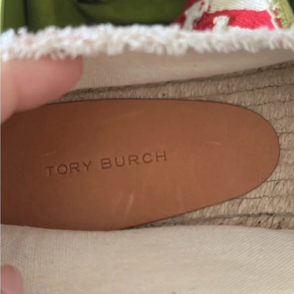 New! Tory Burch Frayed Espadrilles
